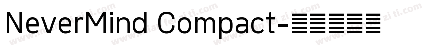 NeverMind Compact字体转换